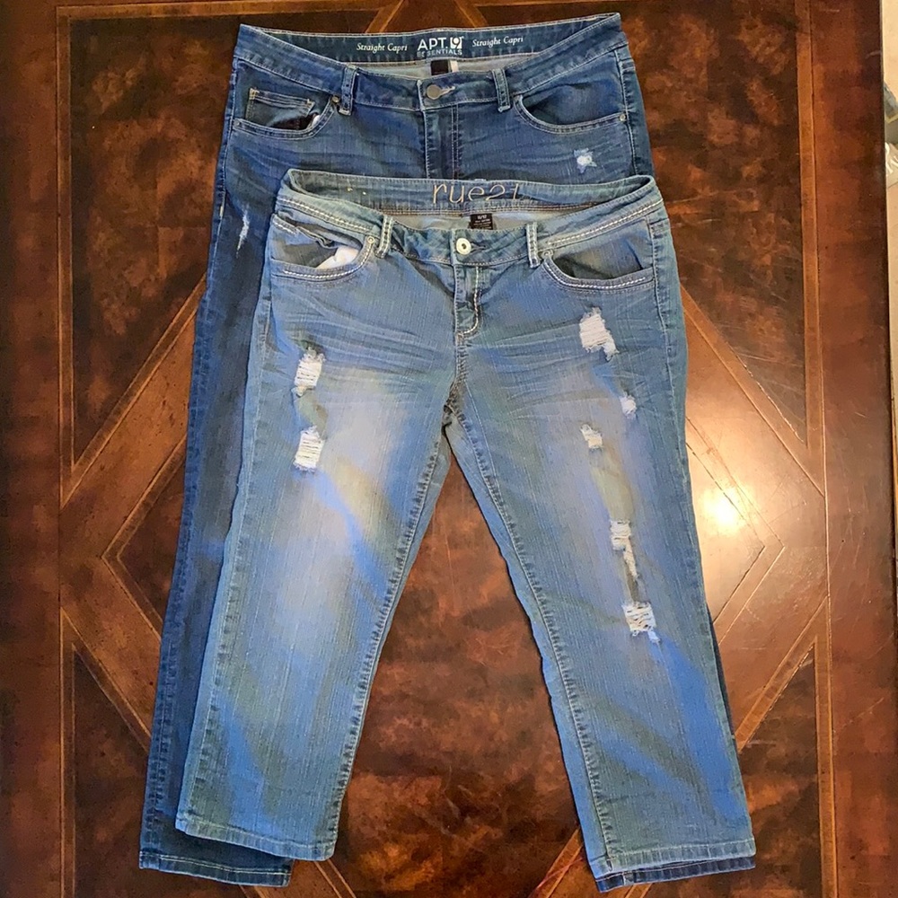 Two pairs of capris